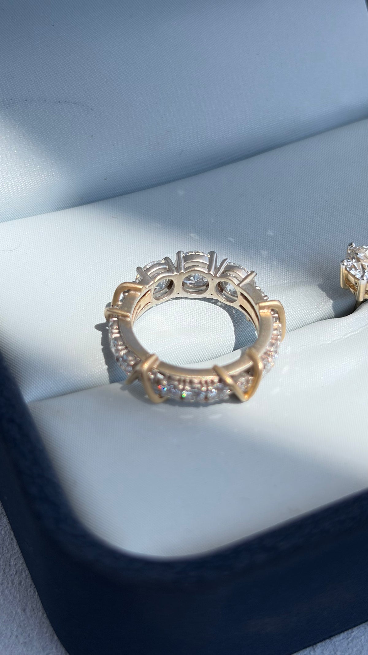 Verona Vintage Lab-Grown Diamond Ring, IGI-Certified, 14K 18K Gold, front view