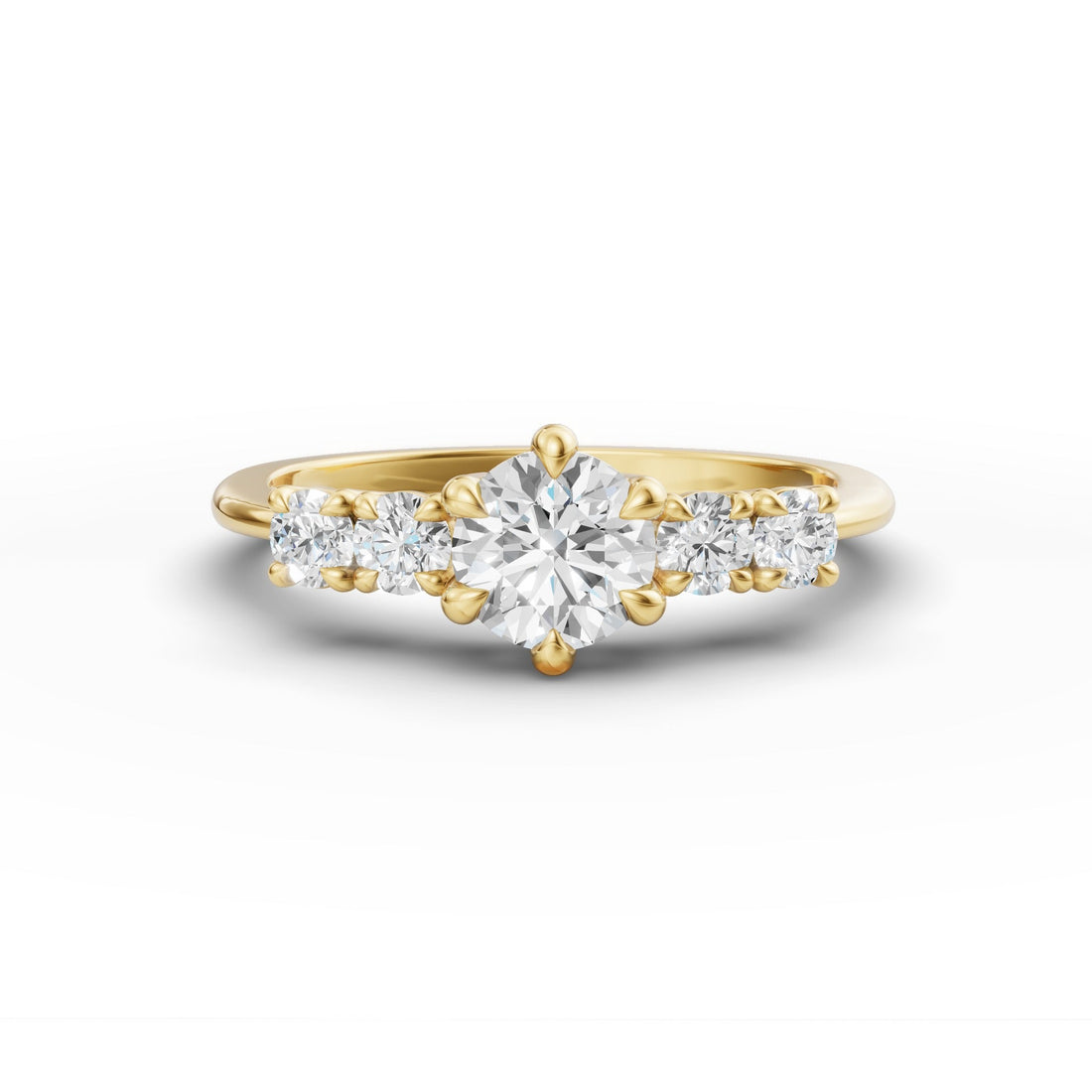 Petite stackable diamond ring