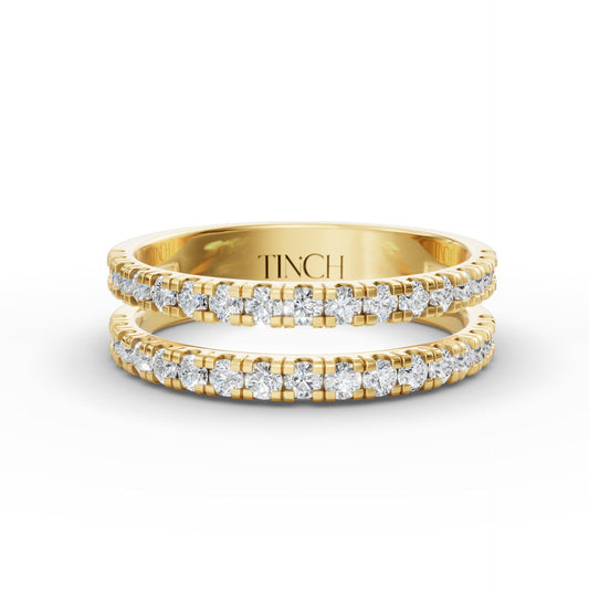 Matching pair of diamond rings
