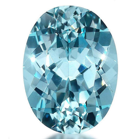 Natural aquamarine loose gemstone