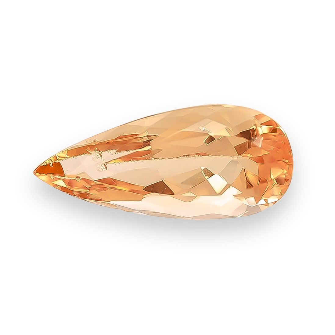 Natural imperial topaz loose gemstone