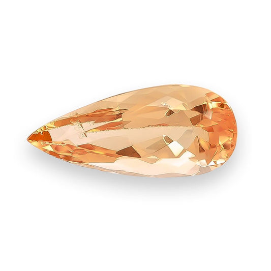 Natural imperial topaz loose gemstone