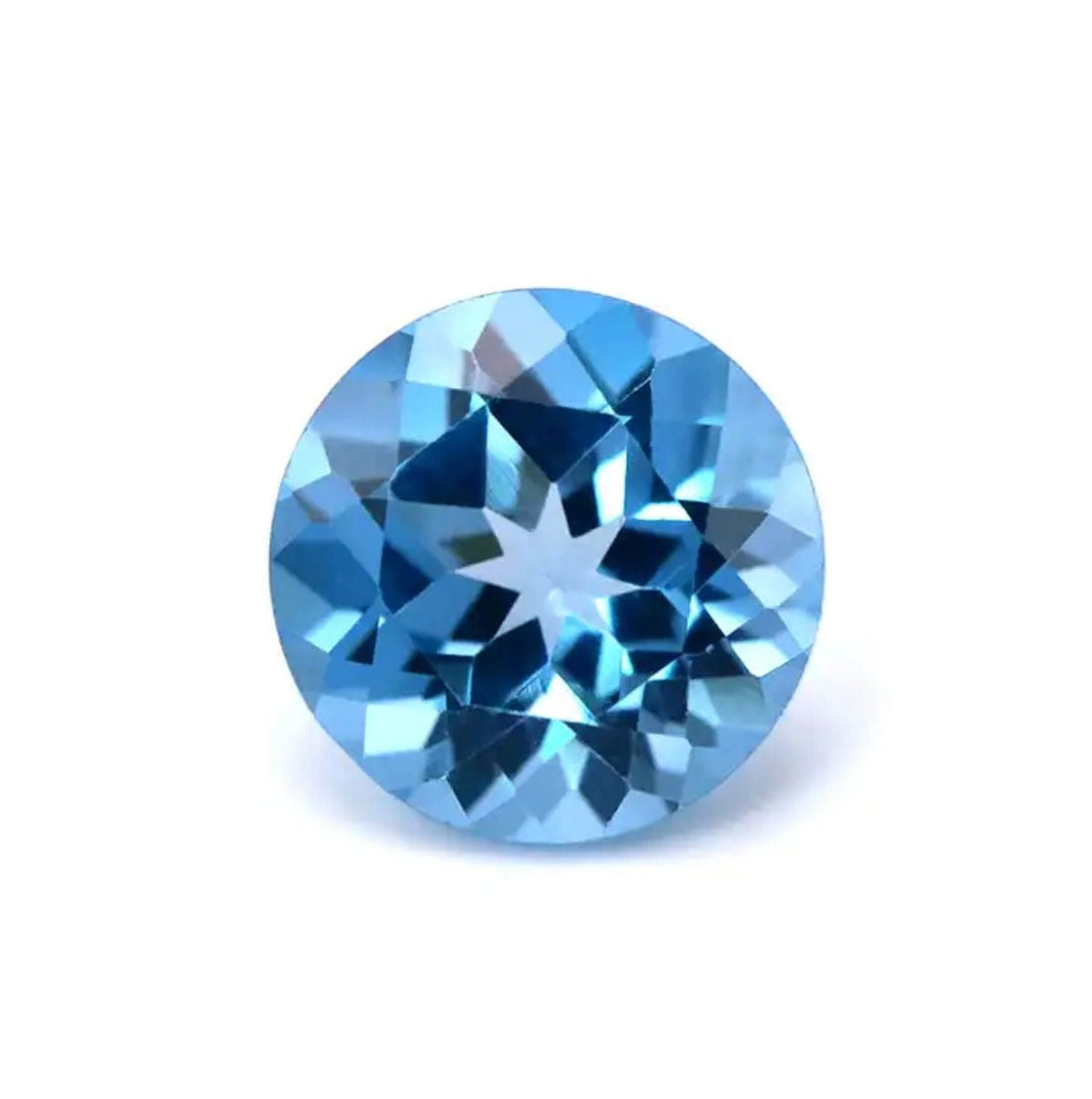 Natural blue topaz loose gemstone