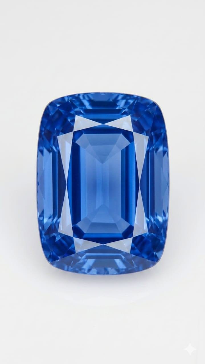 Natural blue sapphire (Neelam) loose gemstone