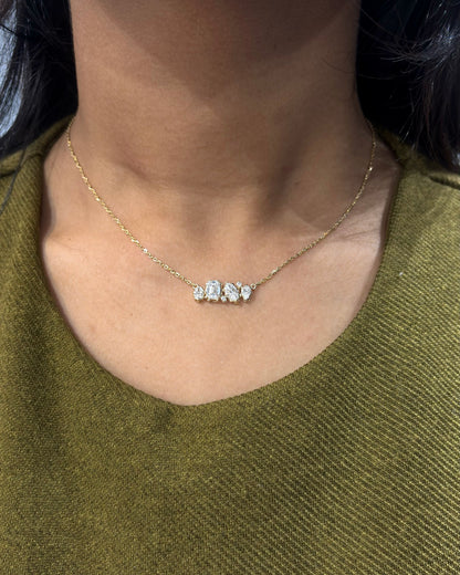 Taj Ardhya Modern Minimal Mangalsutra for Women by TINCH – (14K/18K Gold, Lab-Grown Diamonds)