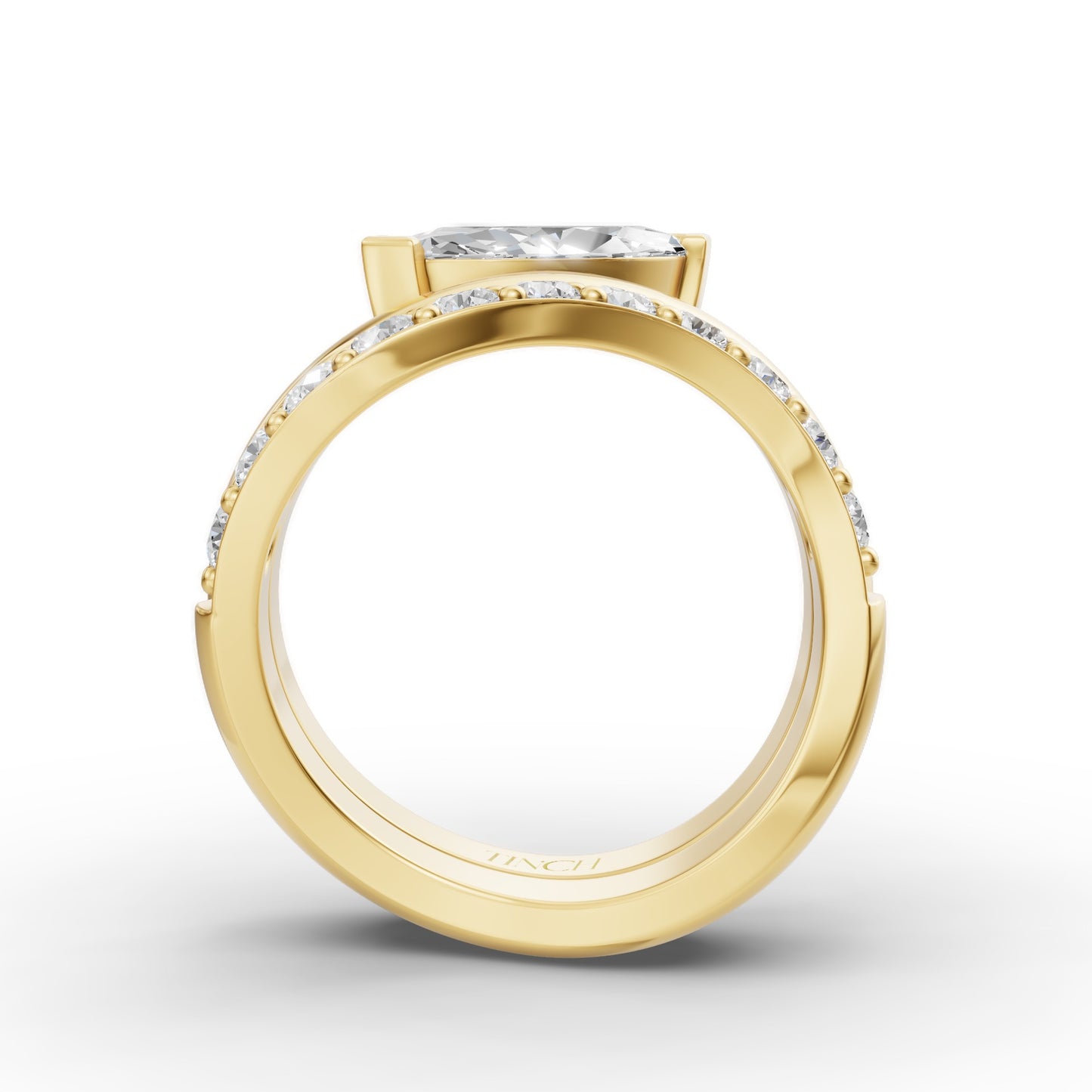 Marquise Flow Engagement Stack in Lab Grown Diamond