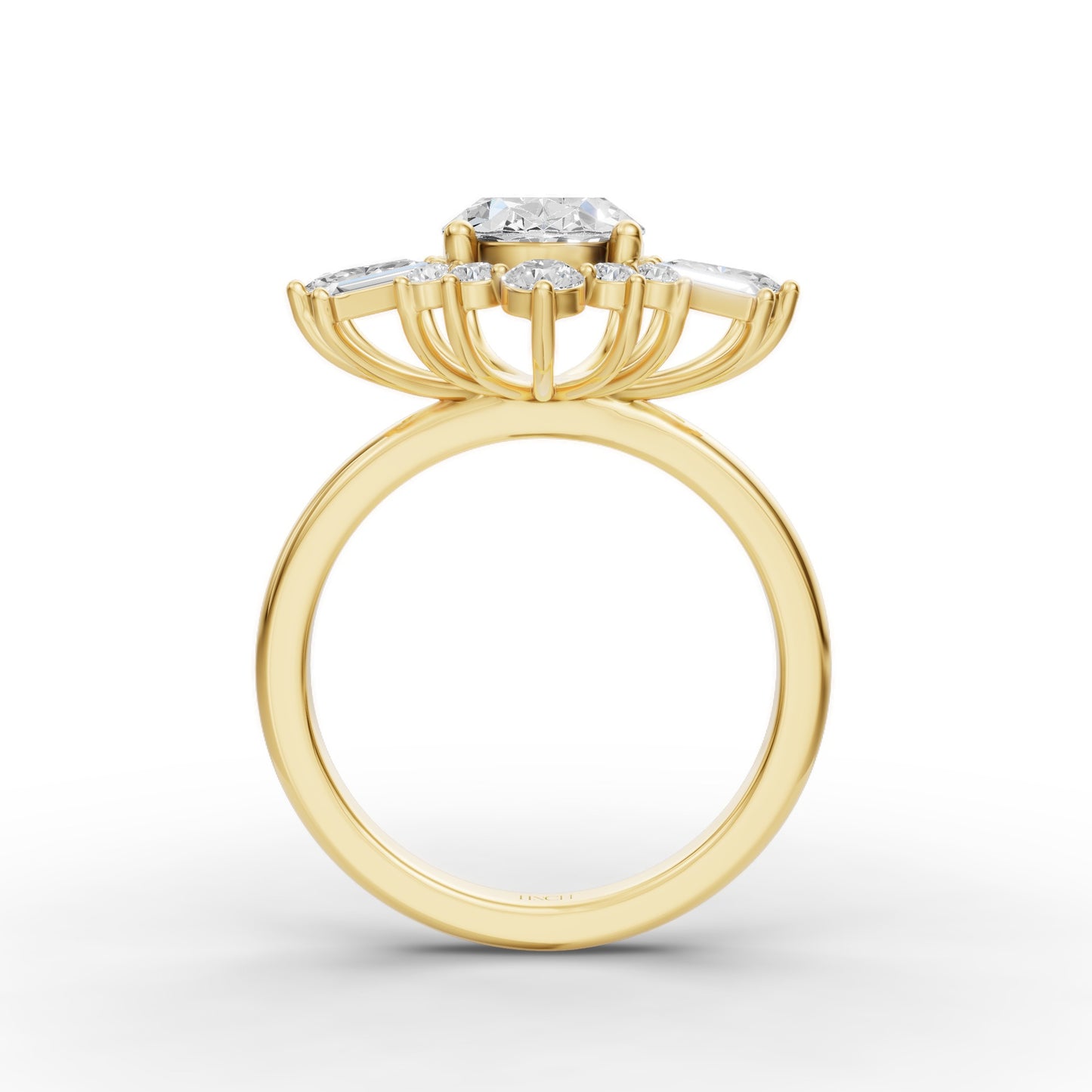 One Of One Oval Heirloom Engagement Ring in Lab Grown Diamond