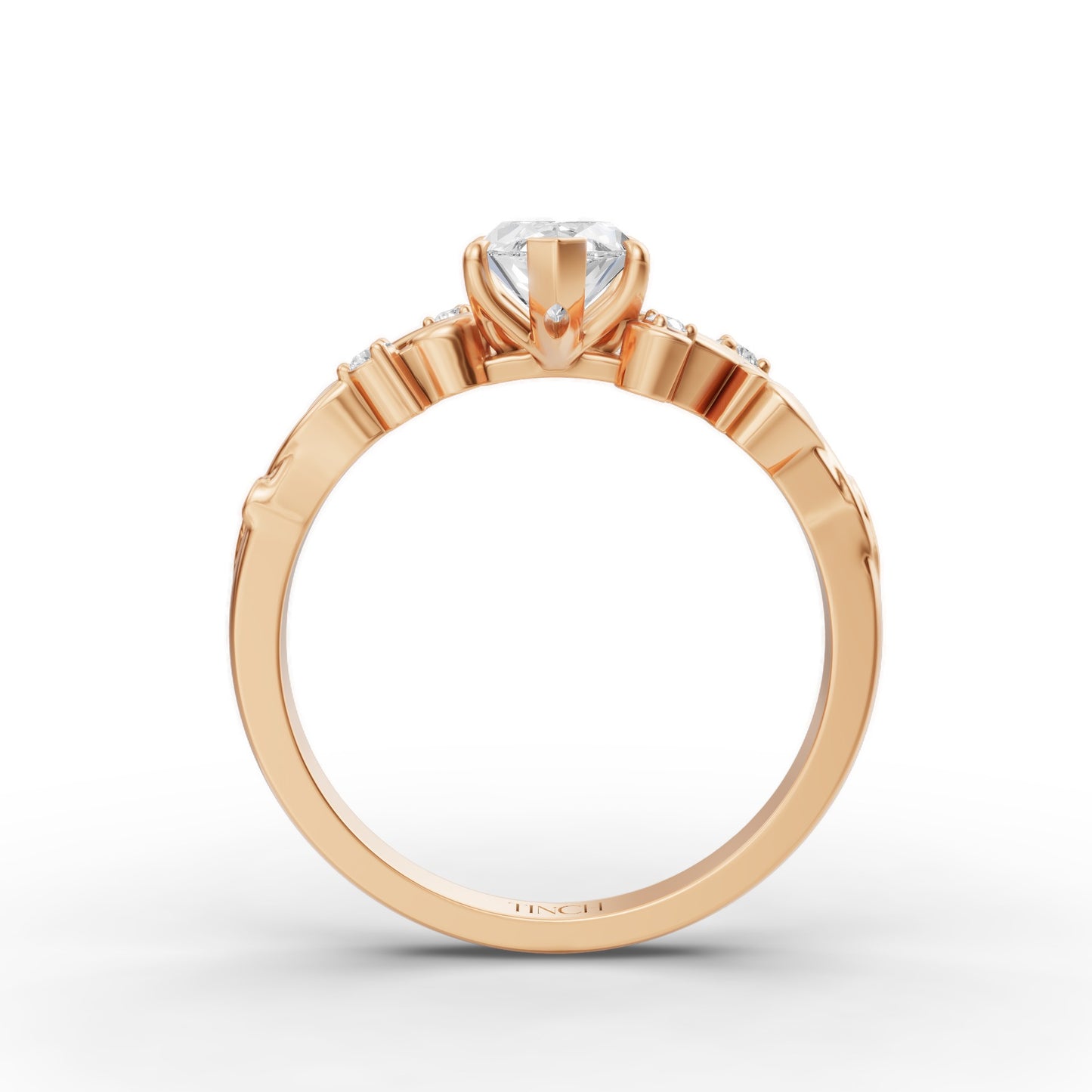 The Marquise Vintage Vine Engagement Ring | Marquise Lab Grown Diamond in 14/18K Gold