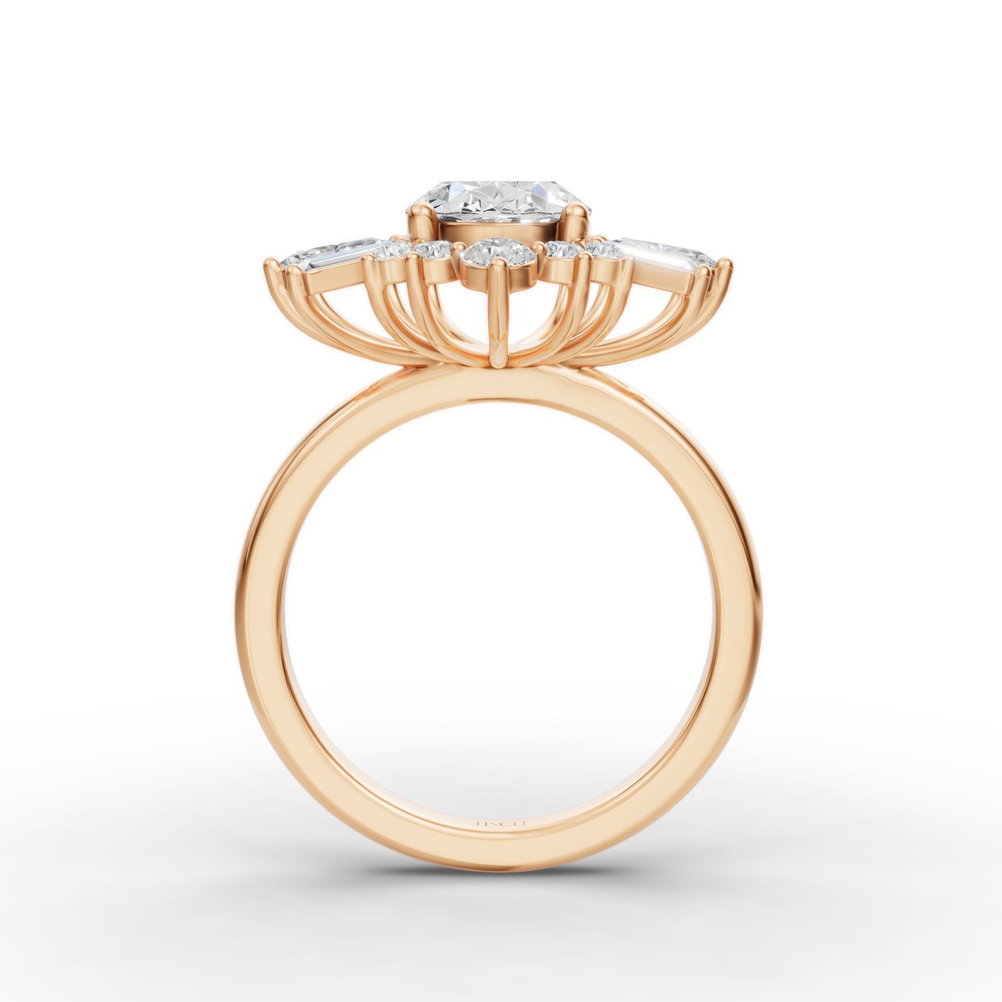 One Of One Oval Heirloom Engagement Ring in Lab Grown Diamond