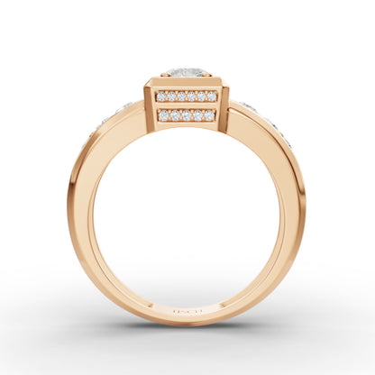 Chanel Round Men’s Engagement Ring in Lab Grown Diamond