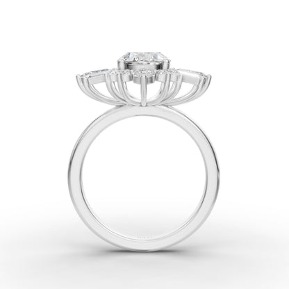 One Of One Oval Heirloom Engagement Ring in Lab Grown Diamond