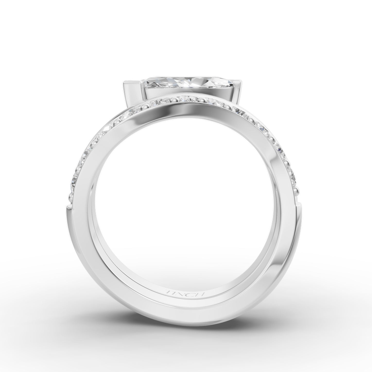 Marquise Flow Engagement Stack in Lab Grown Diamond