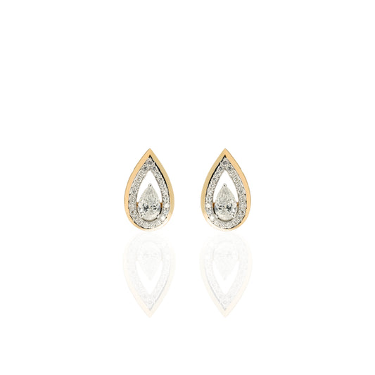 Diamond gold pendant necklace for women daily wear