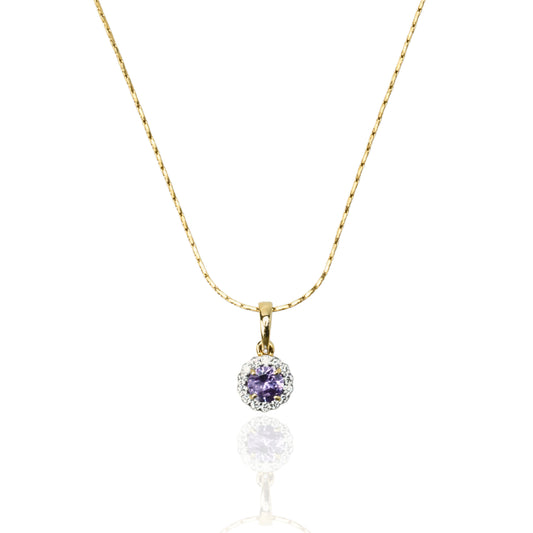 Diamond gold pendant necklace for women daily wear