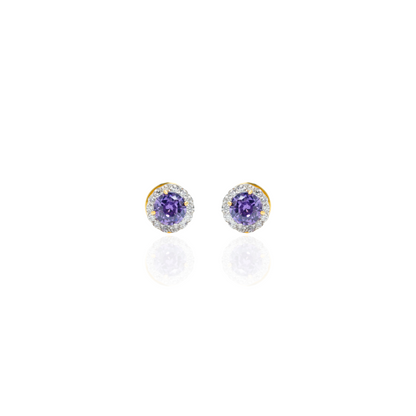 Diamond gold earrings for women