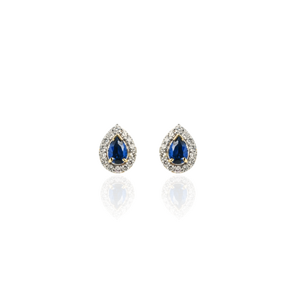 Diamond gold earrings for women