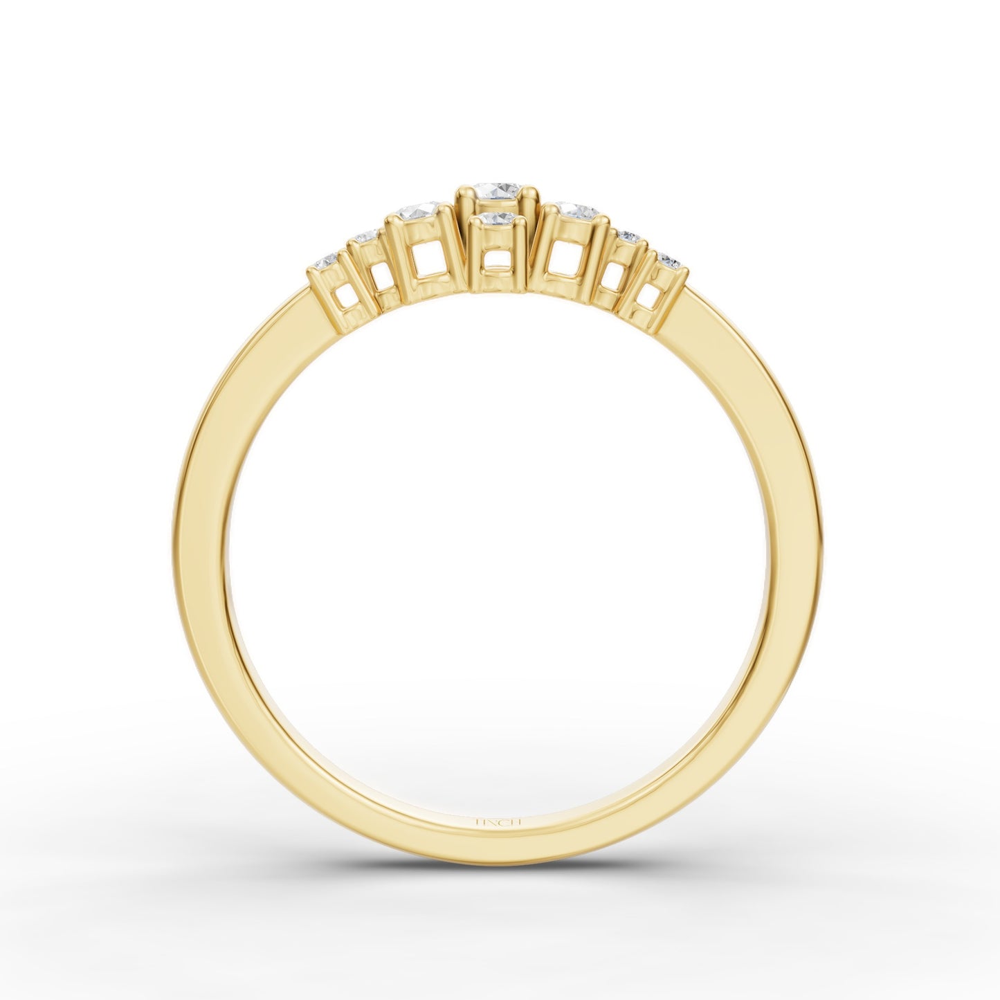 Petite Cluster Stack Ring in Lab Grown Diamond
