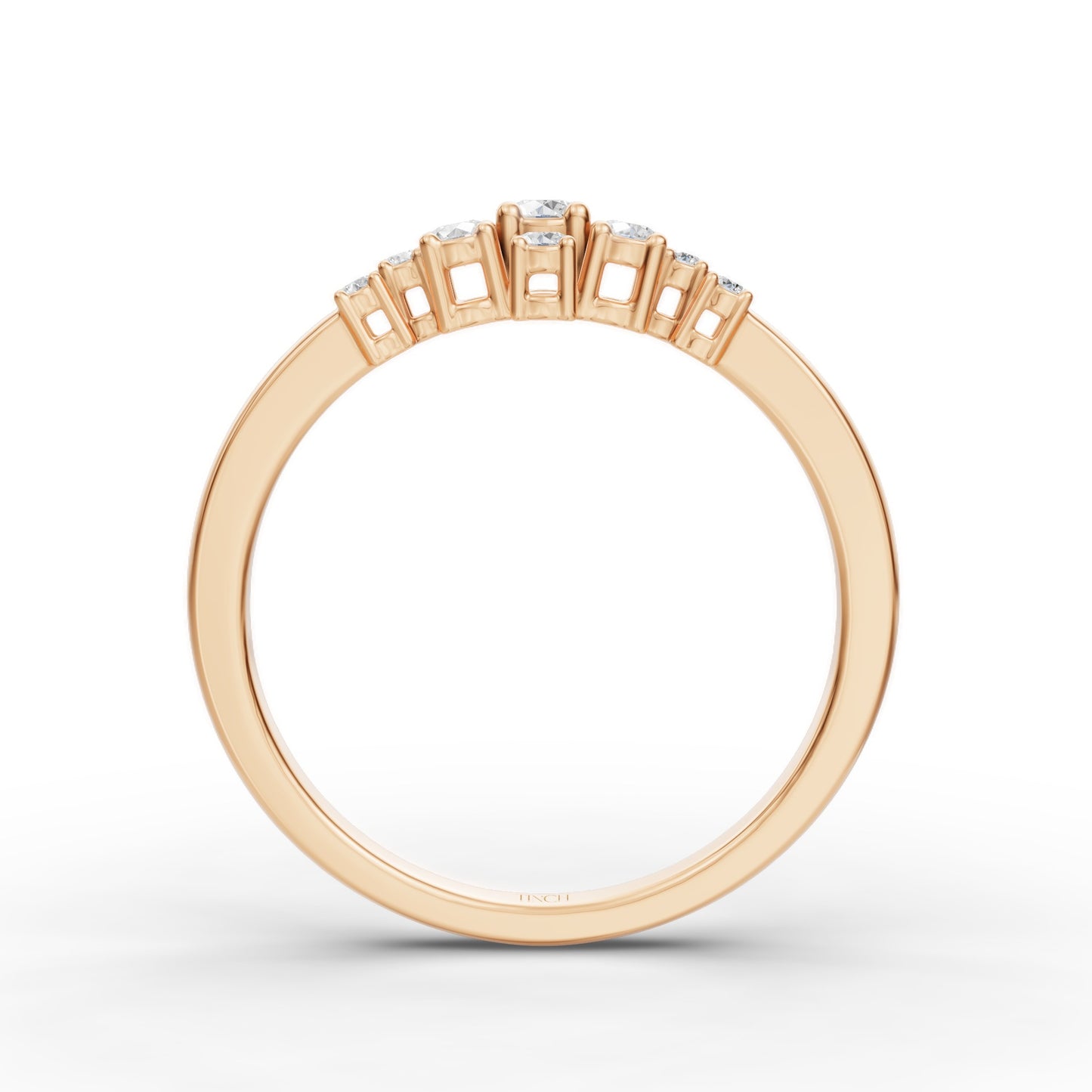 Petite Cluster Stack Ring in Lab Grown Diamond