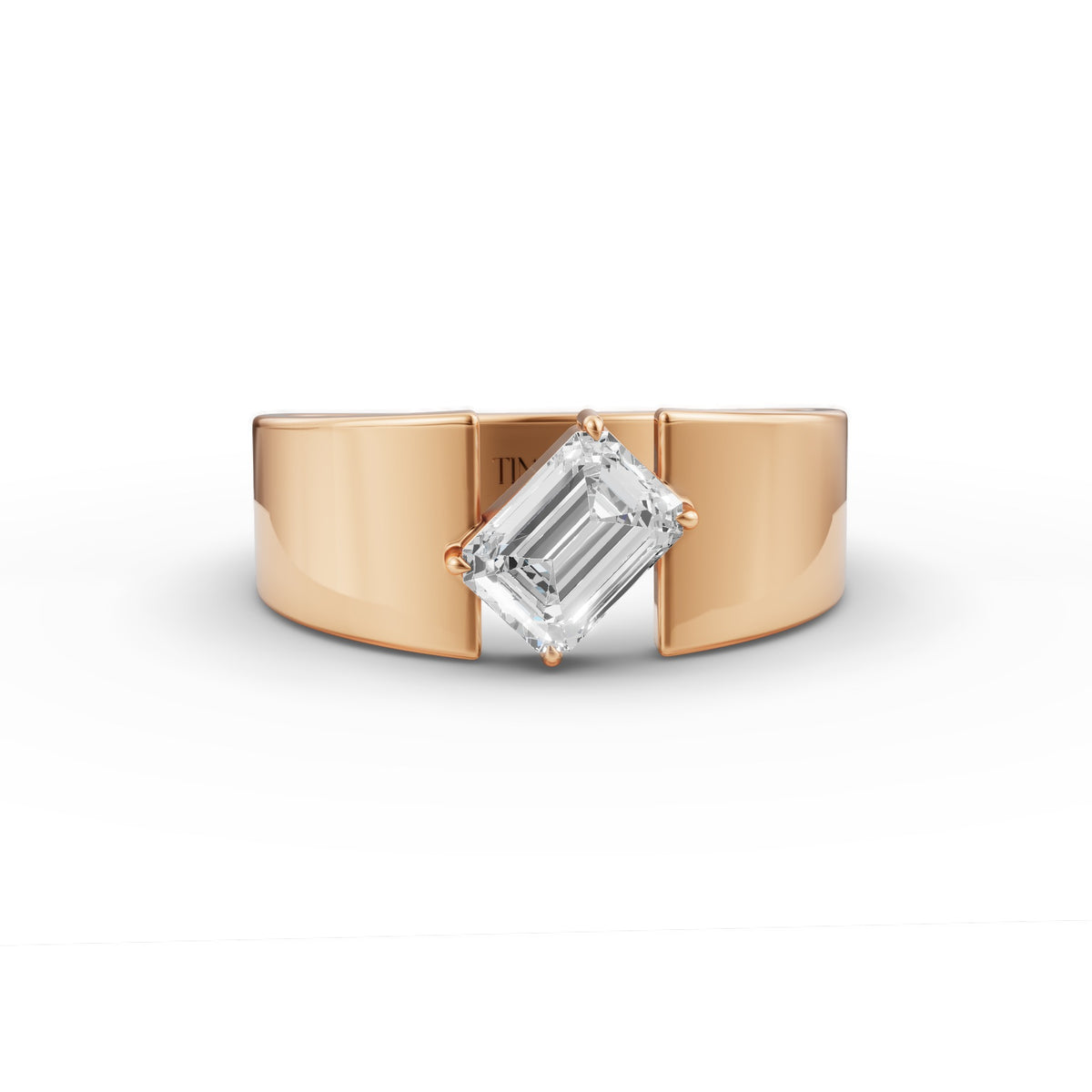 Lab grown diamond engagement ring for men