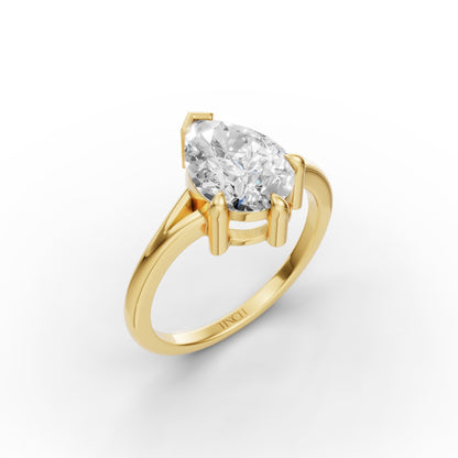 Blue Sapphire Birthstone Ring in Lab Grown Sapphire
