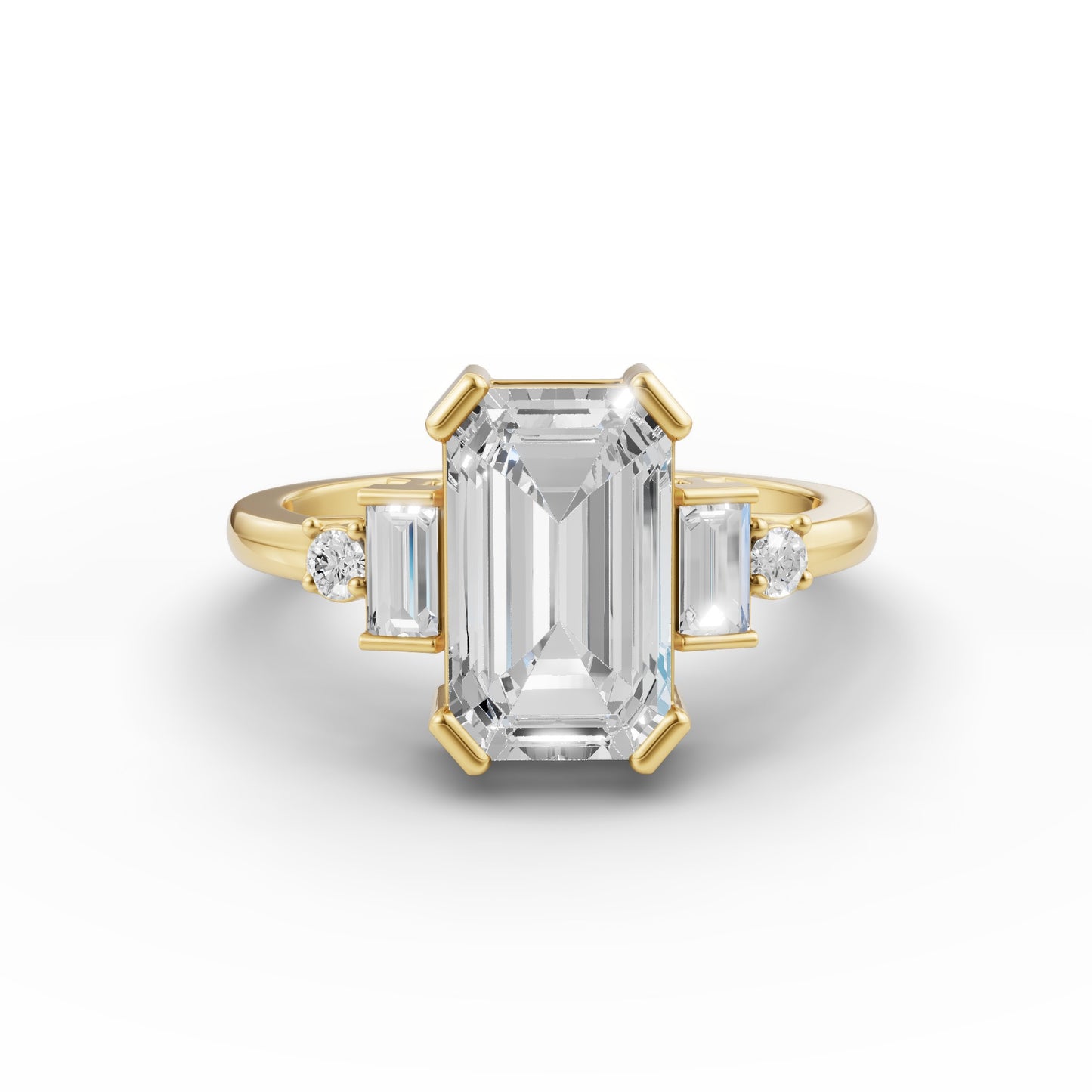 Emerald Birthstone Ring in Lab Grown Emerald