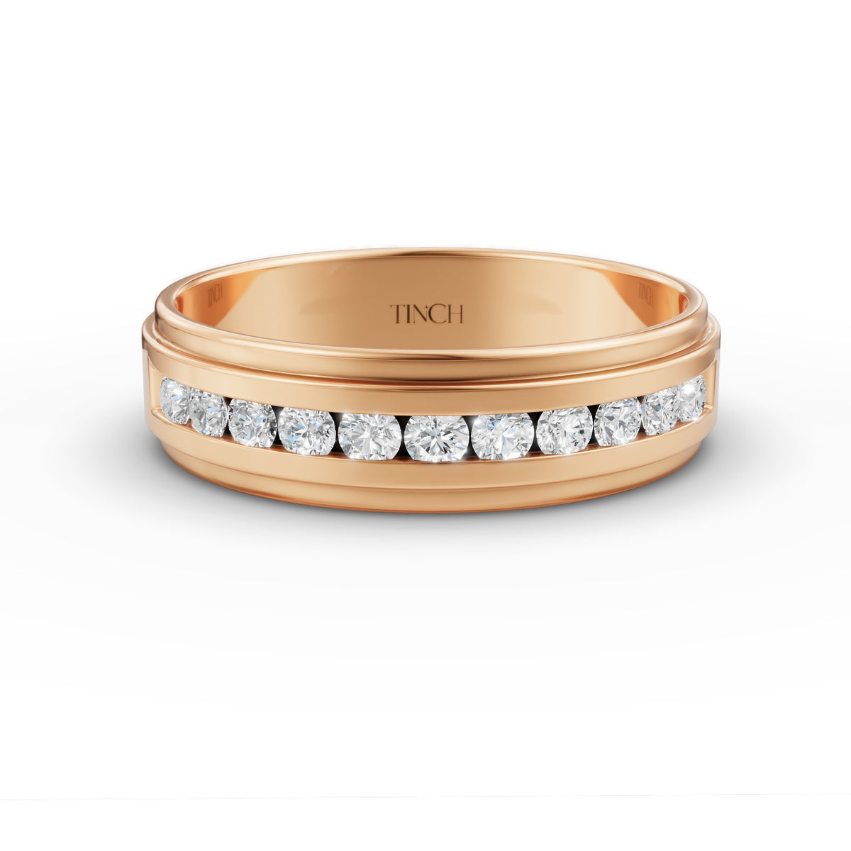 Lab grown diamond engagement ring for men