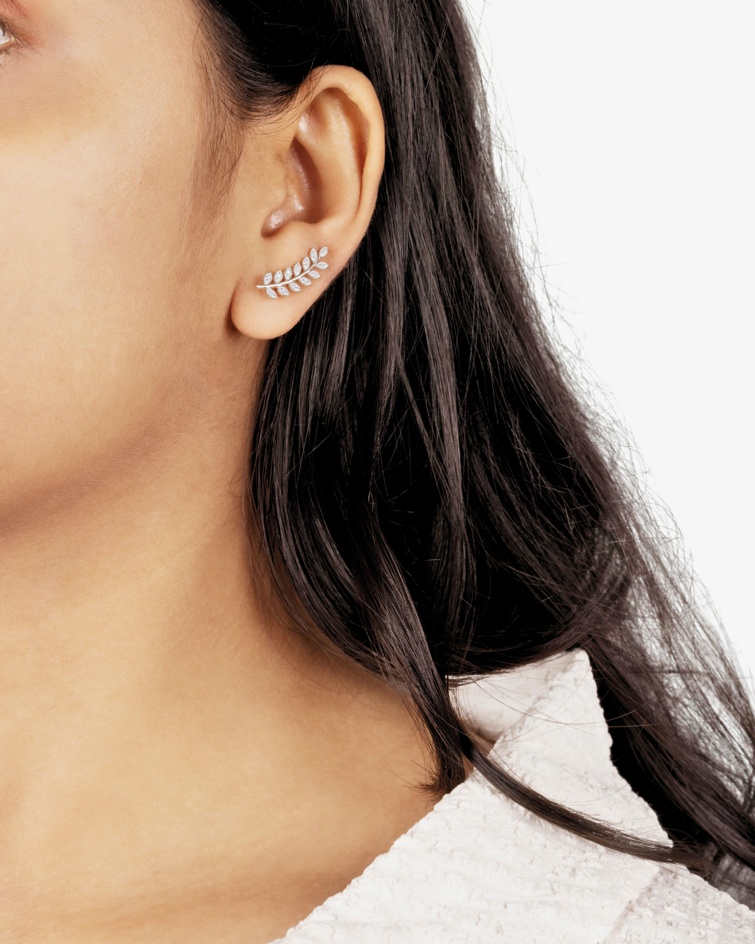 Diamond gold earrings for men