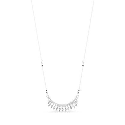 Lab grown diamond gold mangalsutra design for women bridal