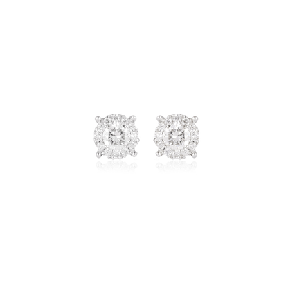 Diamond gold earrings for women daily wear