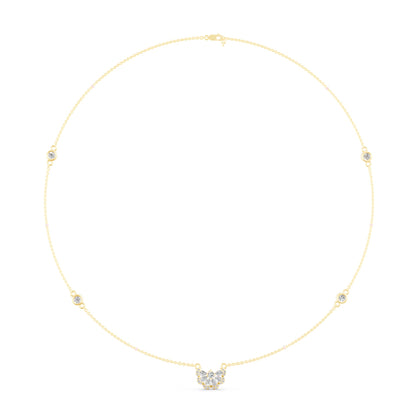 Lab grown diamond gold mangalsutra design for women daily wear