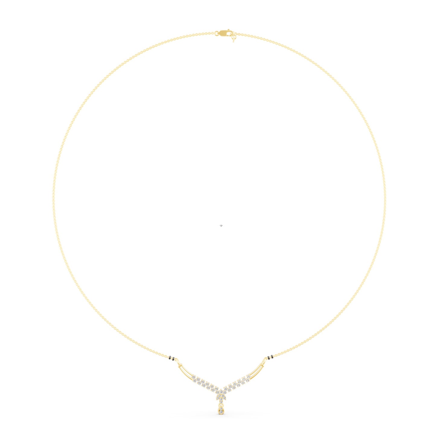 Siddhi Round Diamond Mangalsutra in Lab Grown Diamond