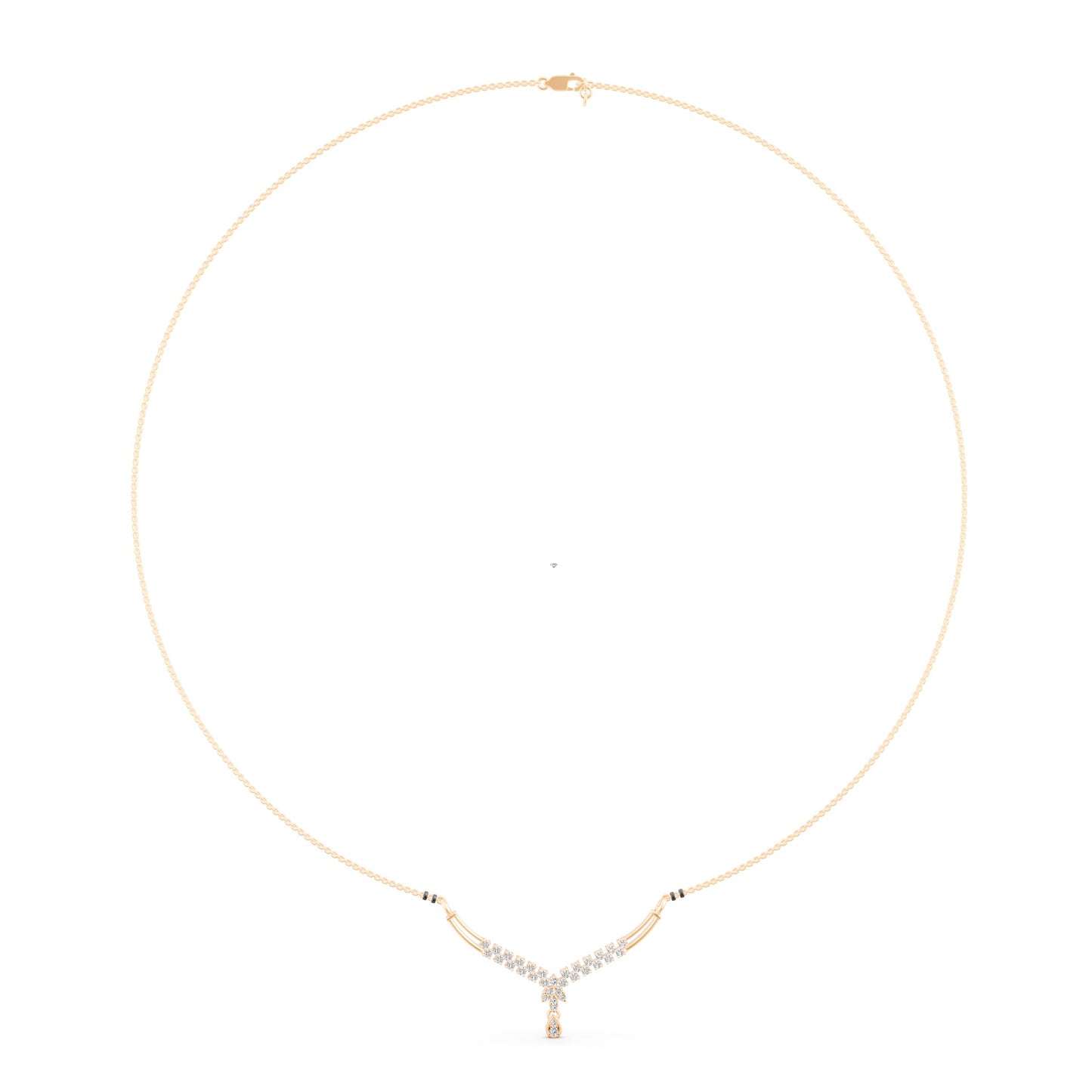 Siddhi Round Diamond Mangalsutra in Lab Grown Diamond