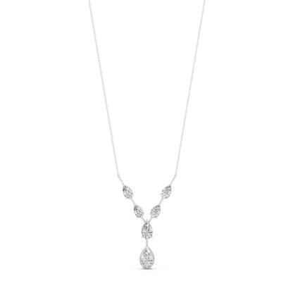 Lab grown diamond gold necklace for women bridal