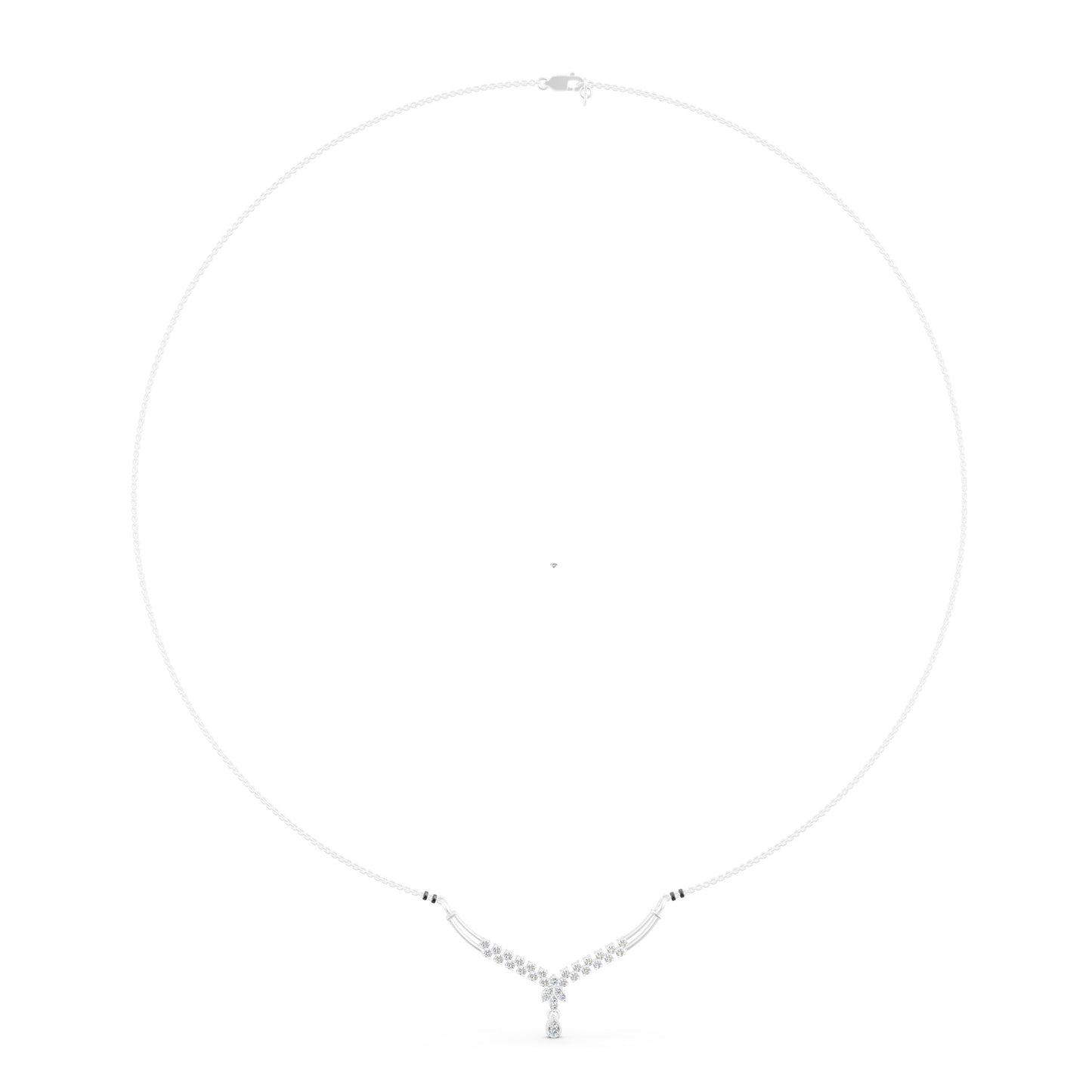 Siddhi Round Diamond Mangalsutra in Lab Grown Diamond