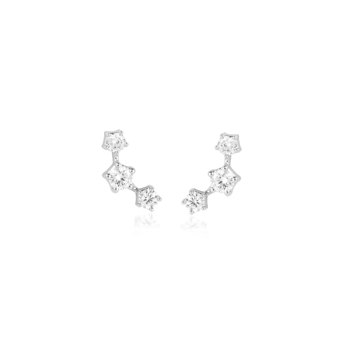 Diamond Constellation Ear Climber Earrings