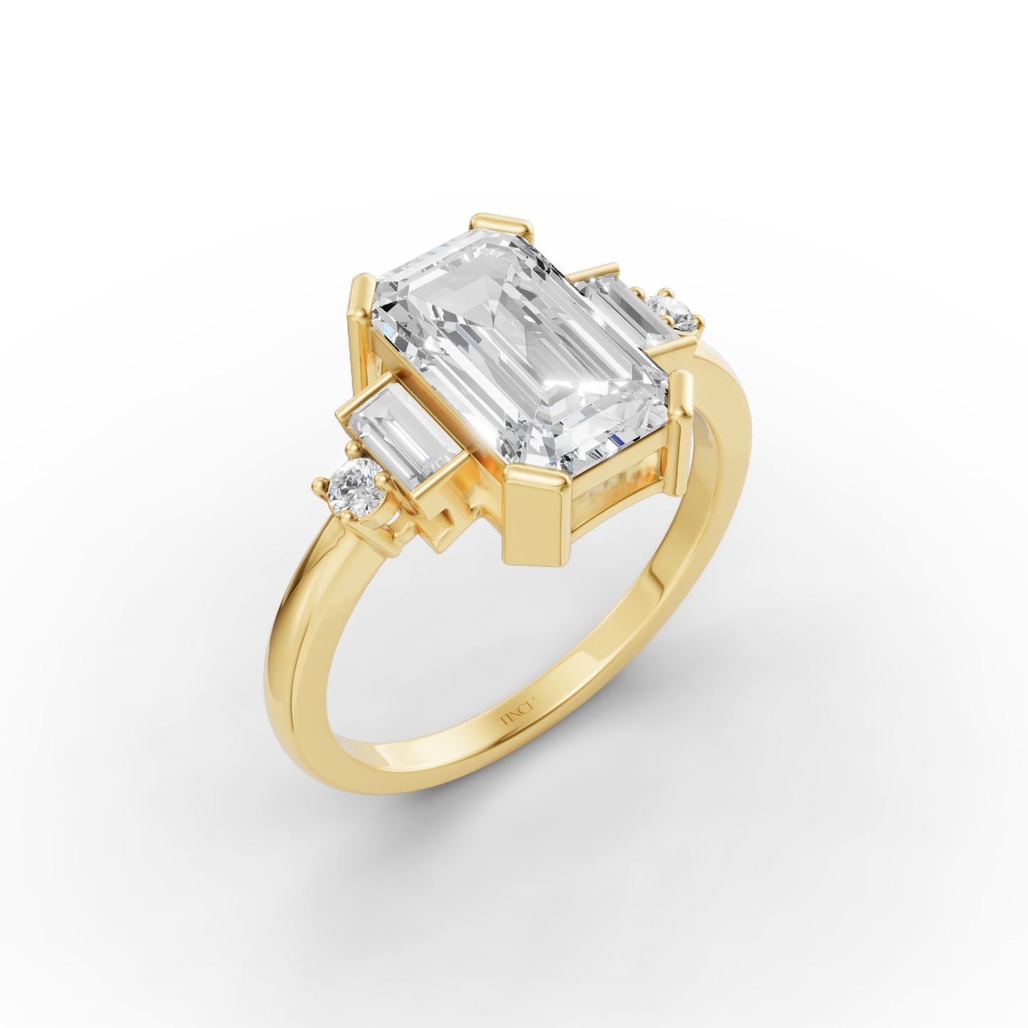 Emerald Birthstone Ring in Lab Grown Emerald