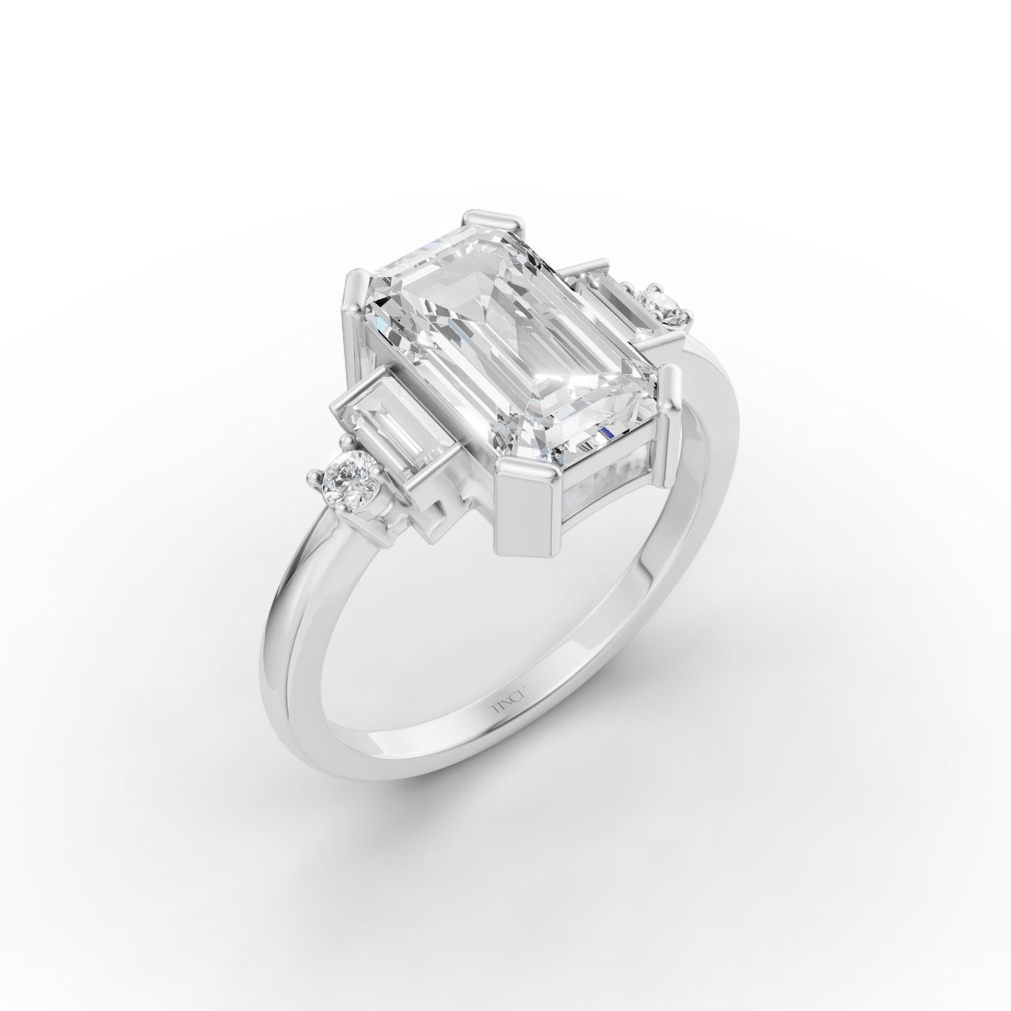 Emerald Birthstone Ring in Lab Grown Emerald