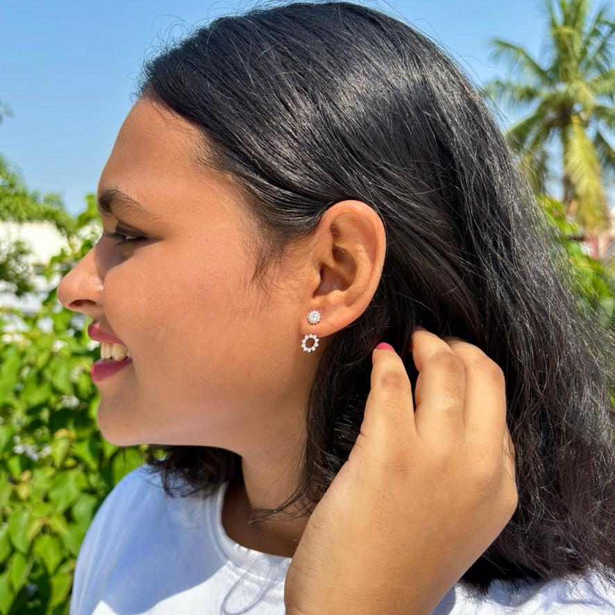 2-in-1 Sunburst Earrings