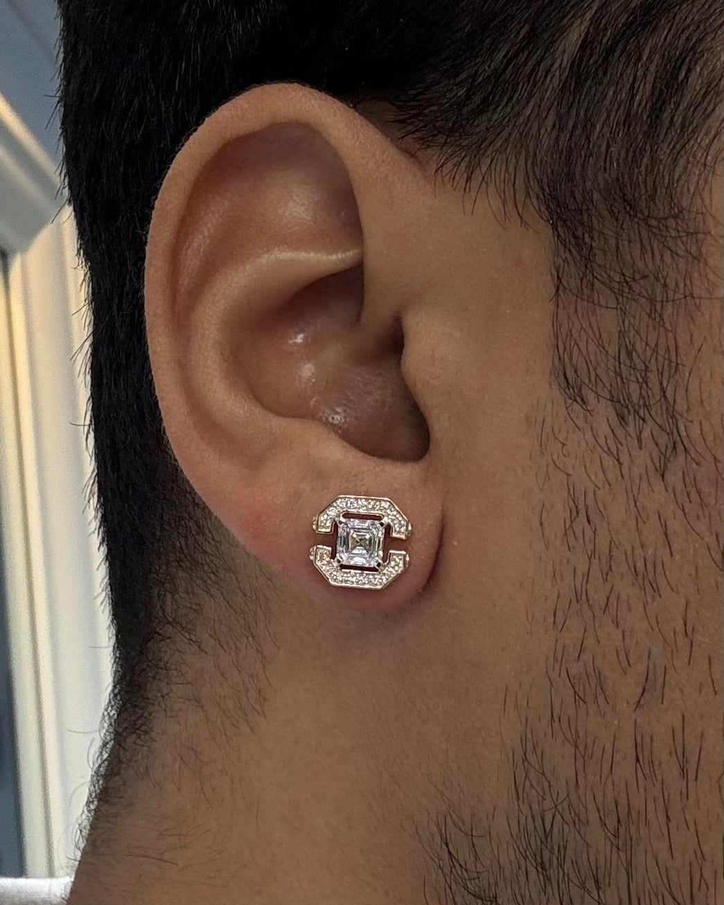 Brill Studs - Premium Asscher Diamond-Cut Earrings | TINCH JEWELS