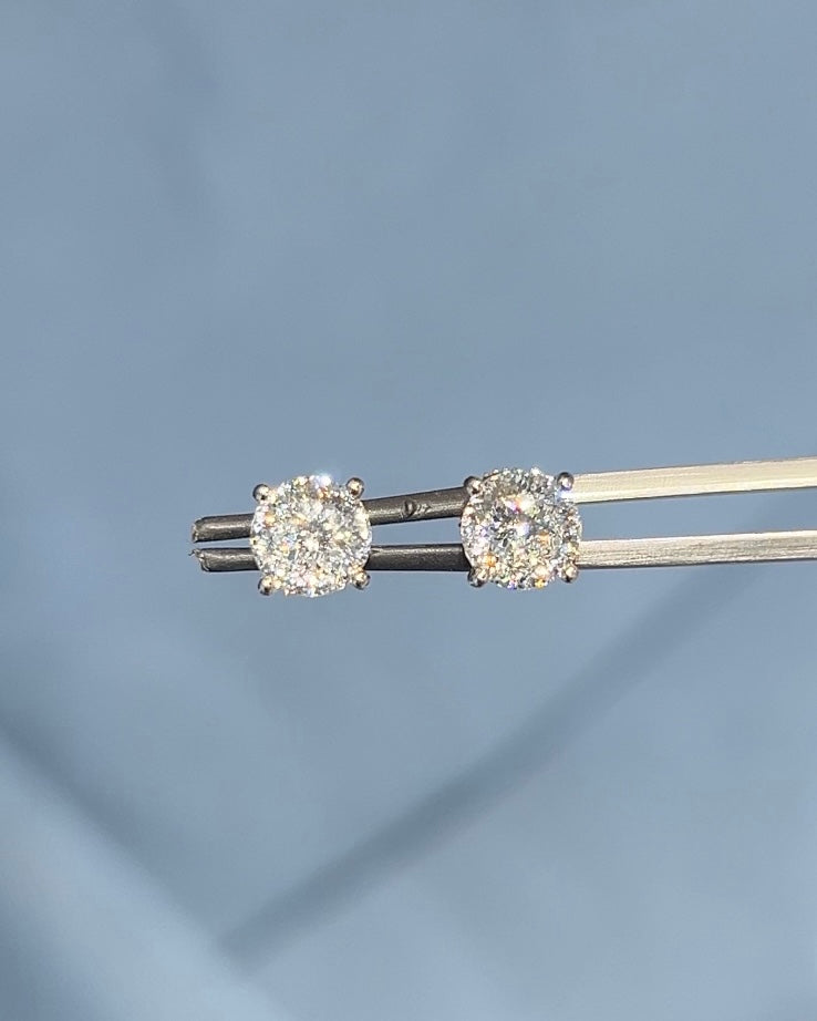 Diamond gold earrings for men daily wear