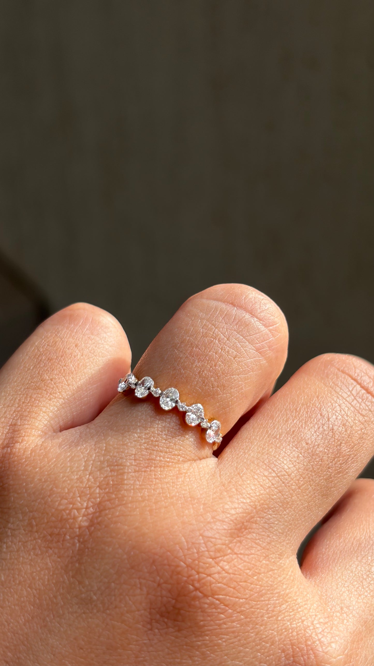 Oval & Round Stack Ring