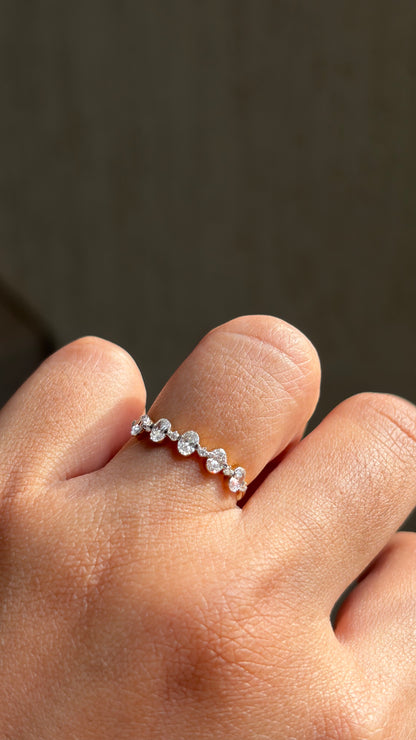 Oval & Round Stack Ring
