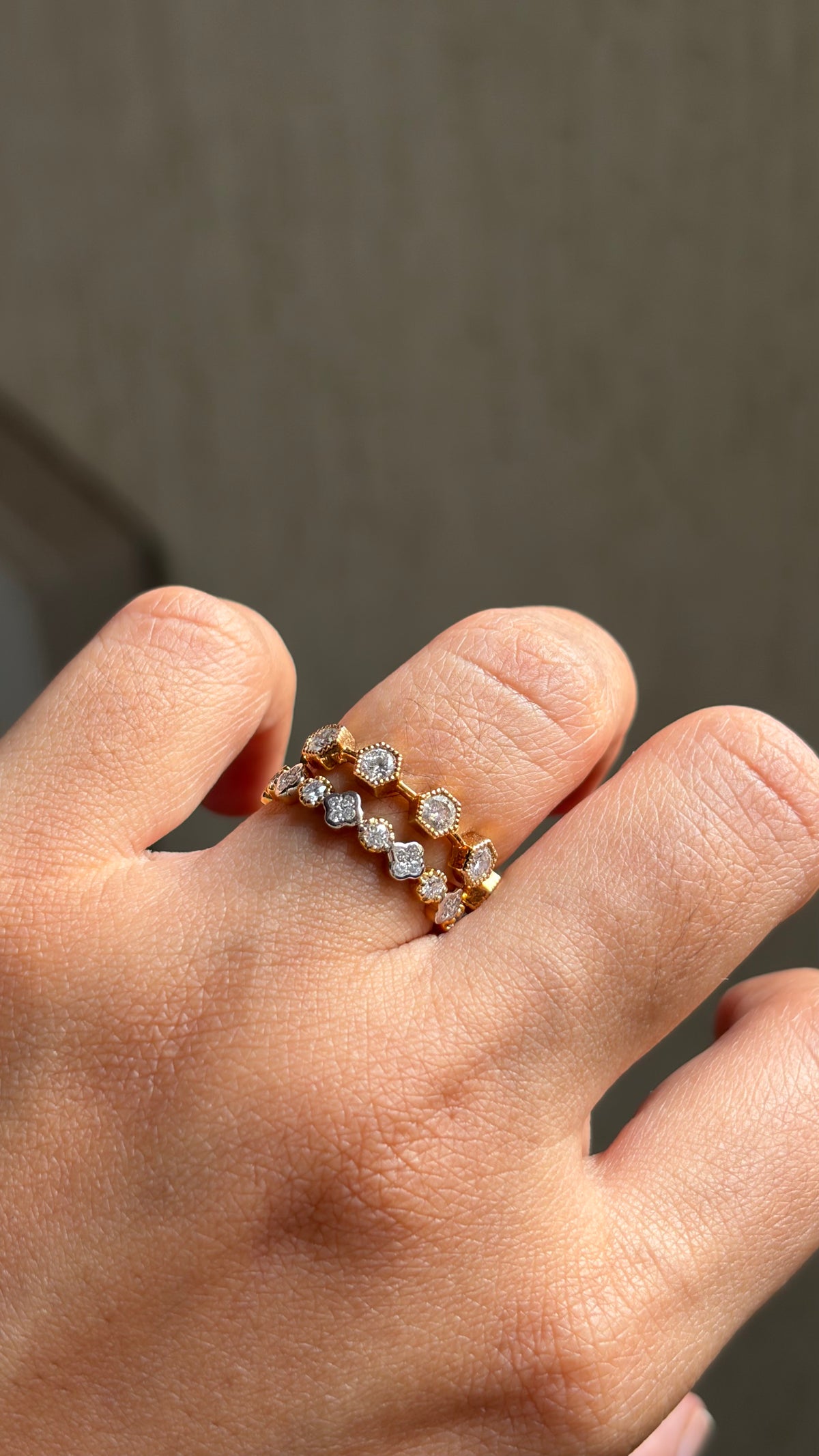 Motif Round Eternity Stack Ring