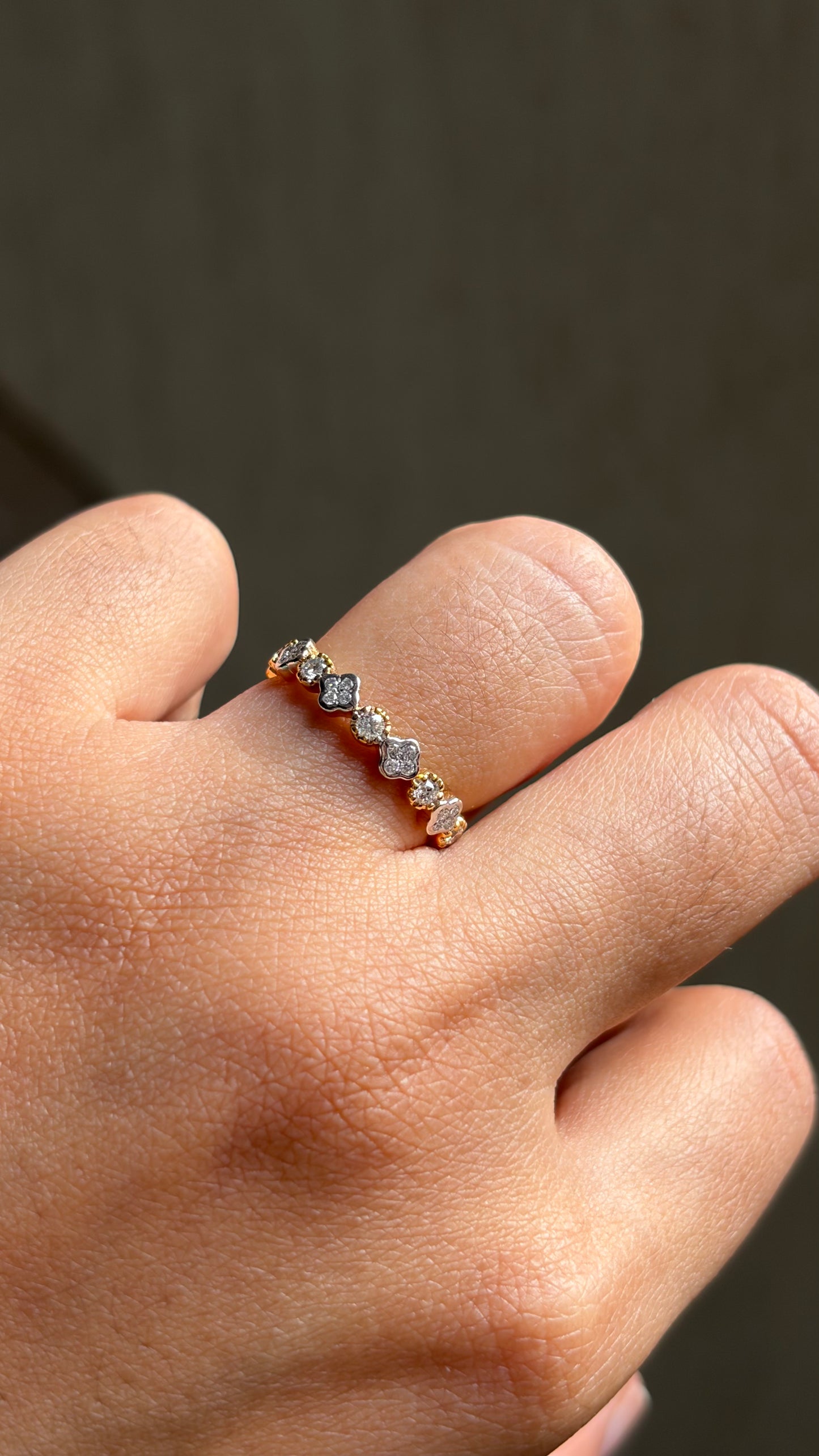 Motif Round Eternity Stack Ring