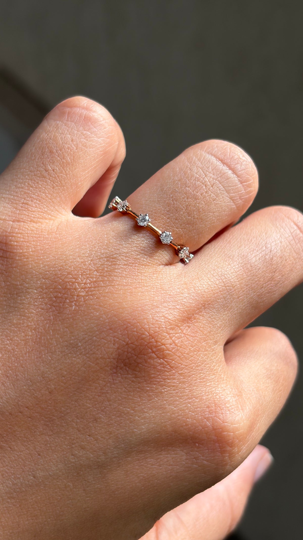 Round Eternity Stack Ring