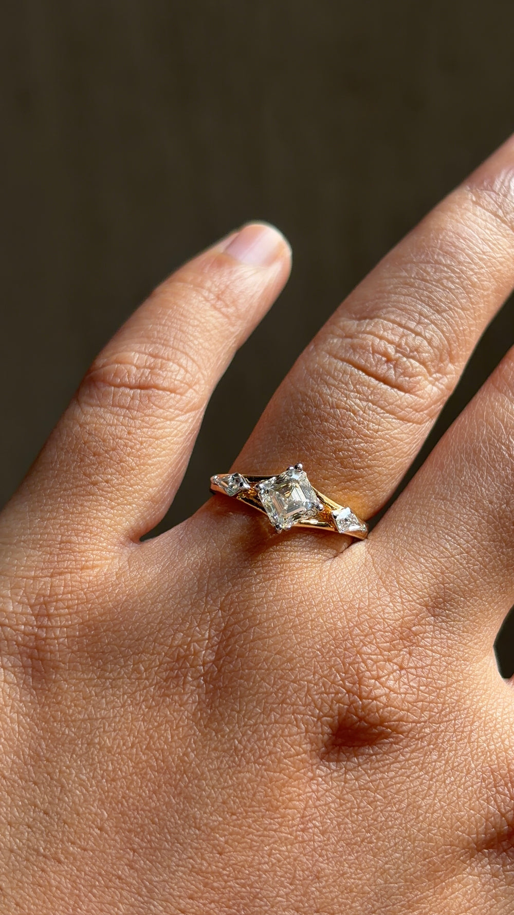 Axis Asscher Cut Ring