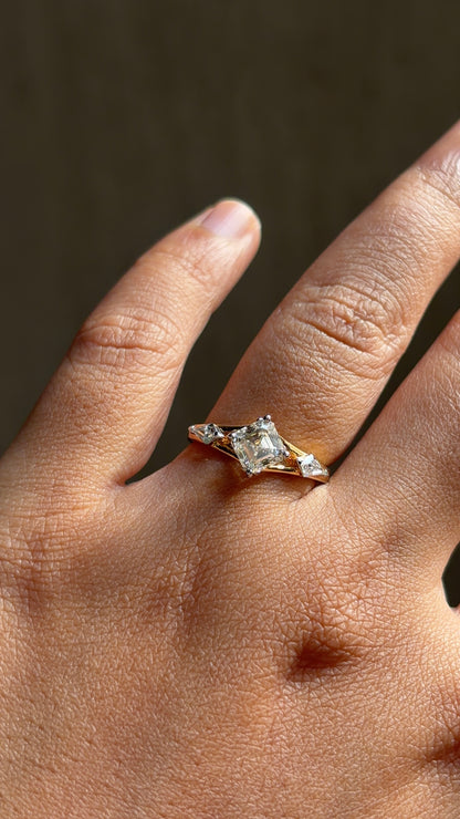 Axis Asscher Cut Ring
