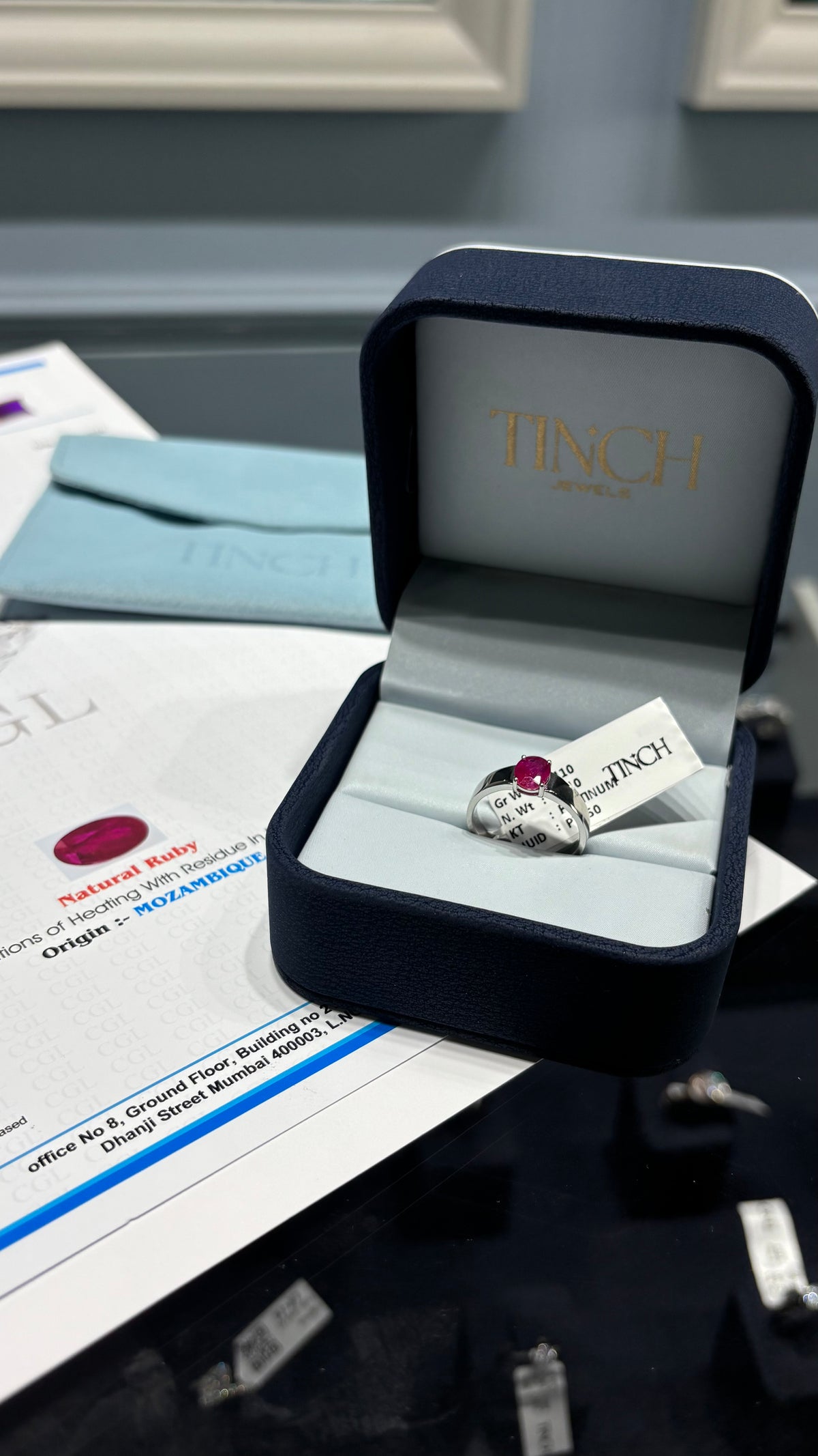 Natural Mozambique Oval Ruby Men's Ring