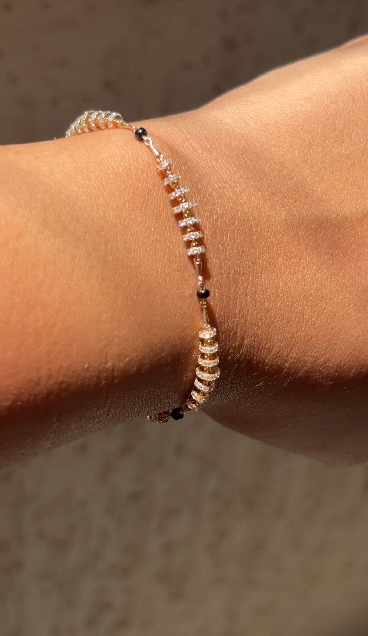Mangalsutra Diamond Disc Bracelet