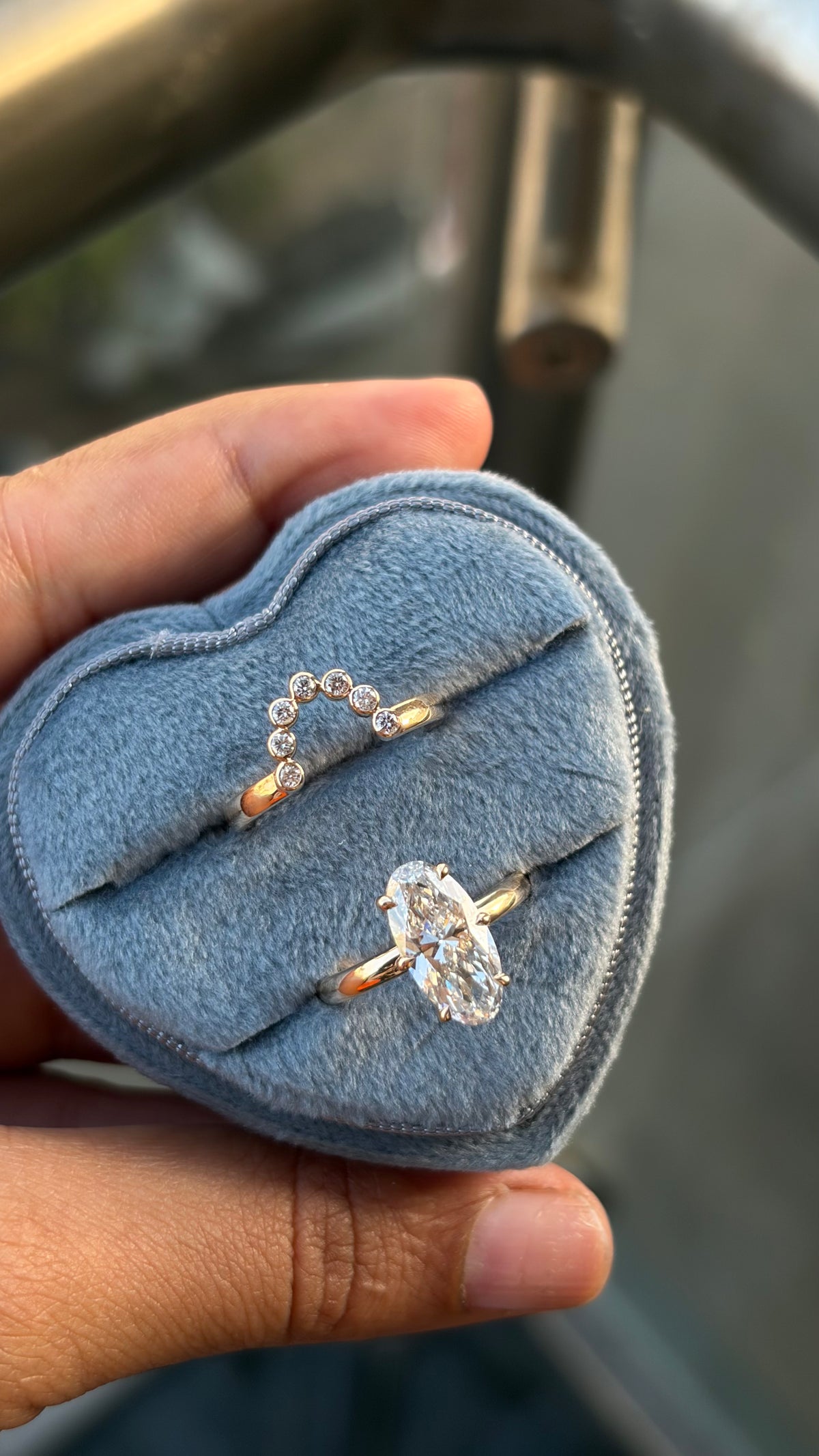 Modular Diamond Stack, IGI-Certified, rings shown separately and combined